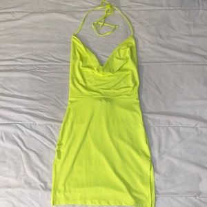 Cowl Neck Dress with slits 🤍